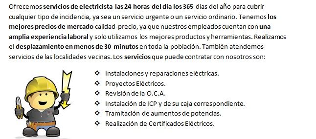 Electricistas El Astillero realiza servicios de Urgencia las 24 horas